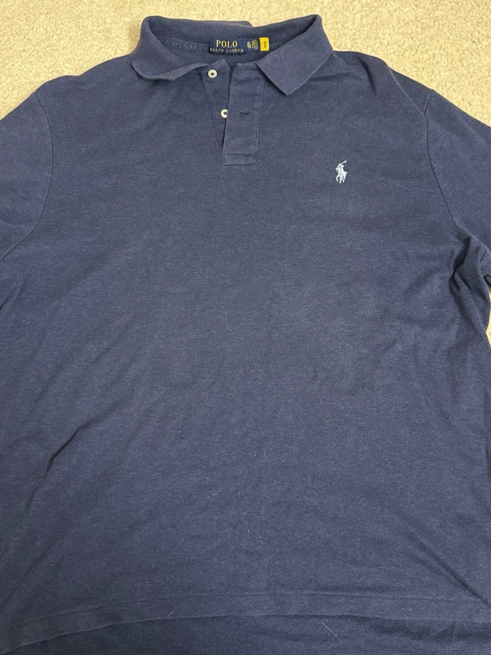 Ralph Lauren Polo Shirt in Navy with White Pony